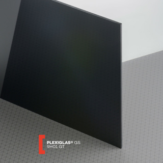 PLEXI GS 3MM SOLID BLACK GLOSS 9H01 ( A2 ) 420X594MM